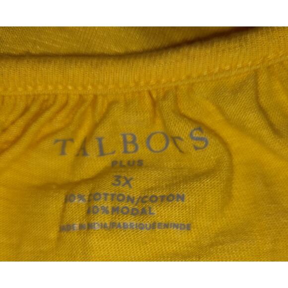 Talbots Yellow Embroidered Tunic Top Women's Plus Sz 3X Bohemian Festival Boho - Picture 5 of 14
